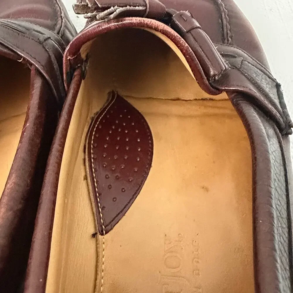 FootJoy Loafers Mens Size 11.5 D Brown Leather Vintage Tassel Dress Made In USA